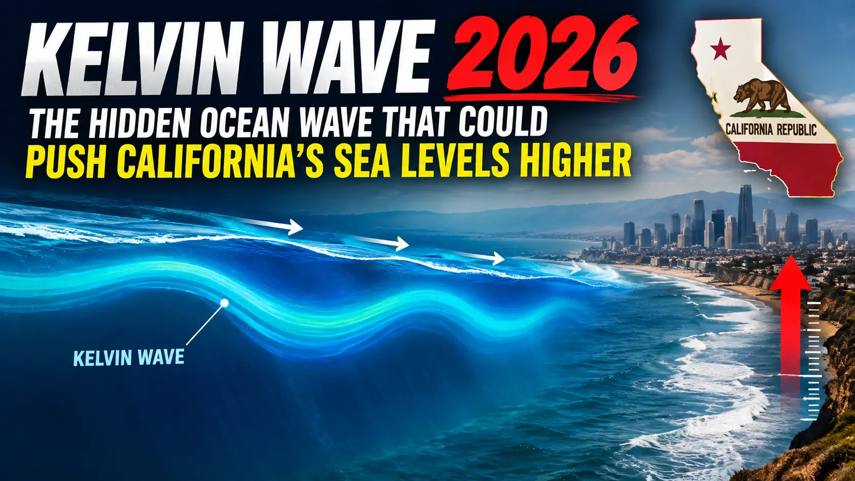 Kelvin Wave 2026: The Hidden Ocean Wave That Could Push California’s Sea Levels Higher