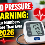Digital blood pressure monitor displaying blood pressure readings, emphasizing the importance of monitoring blood pressure in 2026.