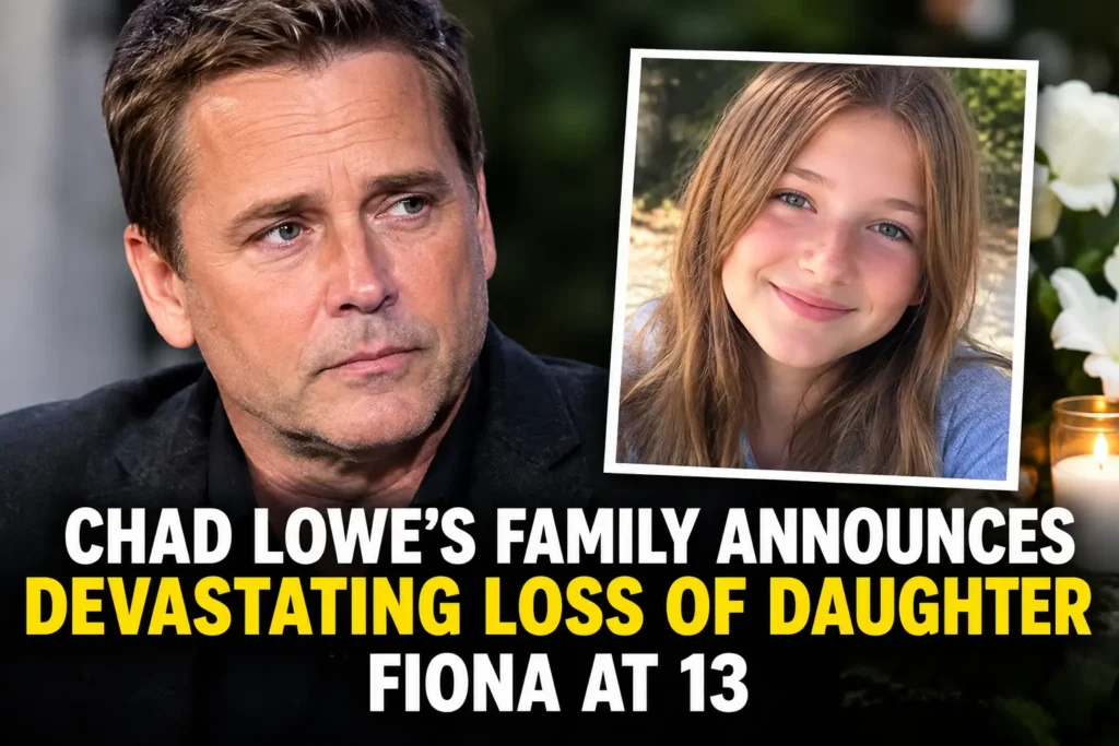 Chad Lowe and his family remember daughter Fiona following her death at age 13.
