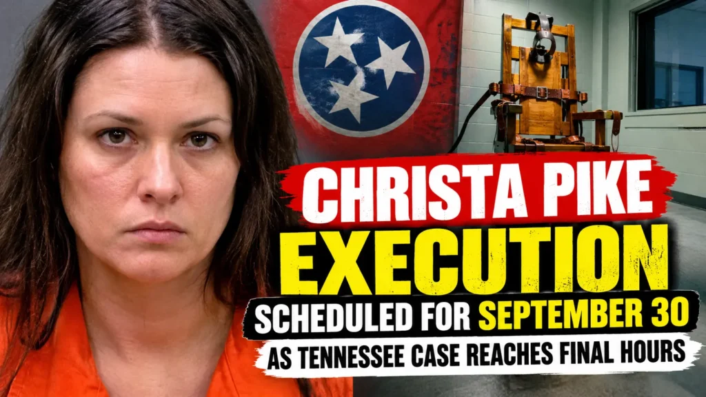 Christa Pike execution scheduled for September 30 in Tennessee as her death penalty case reaches its final hours.