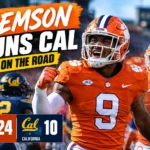 Clemson Stuns Cal 24-10 on the Road