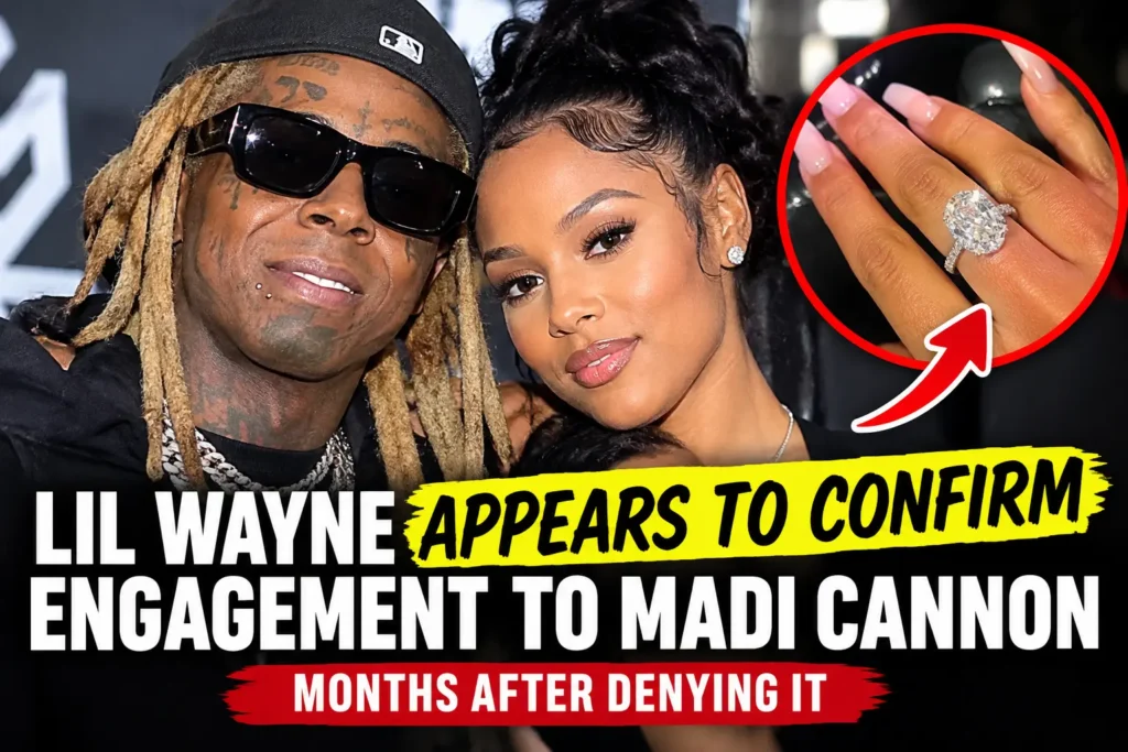 Lil Wayne and Madi Cannon appear together amid renewed engagement rumors.