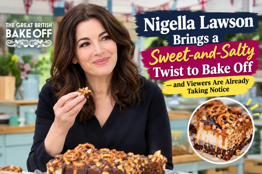 Nigella Lawson Brings a Sweet-and-Salty Twist to Bake Off