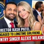 FBI Director Kash Patel and country singer Alexis Wilkins after announcing their engagement