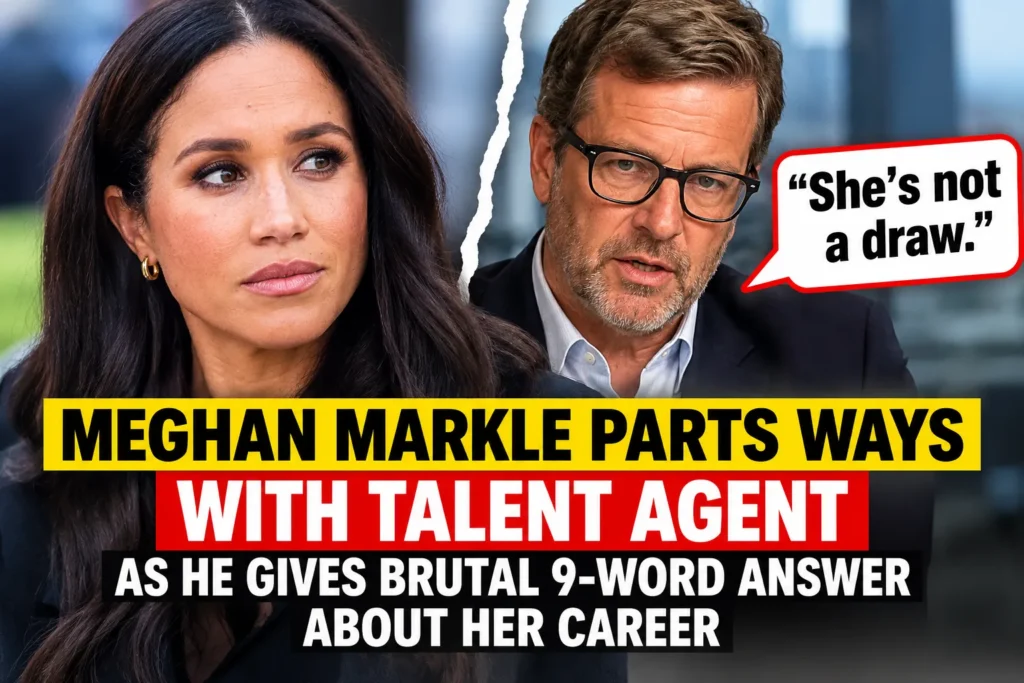 Meghan Markle at a public event following reports that she has parted ways with her talent agent.