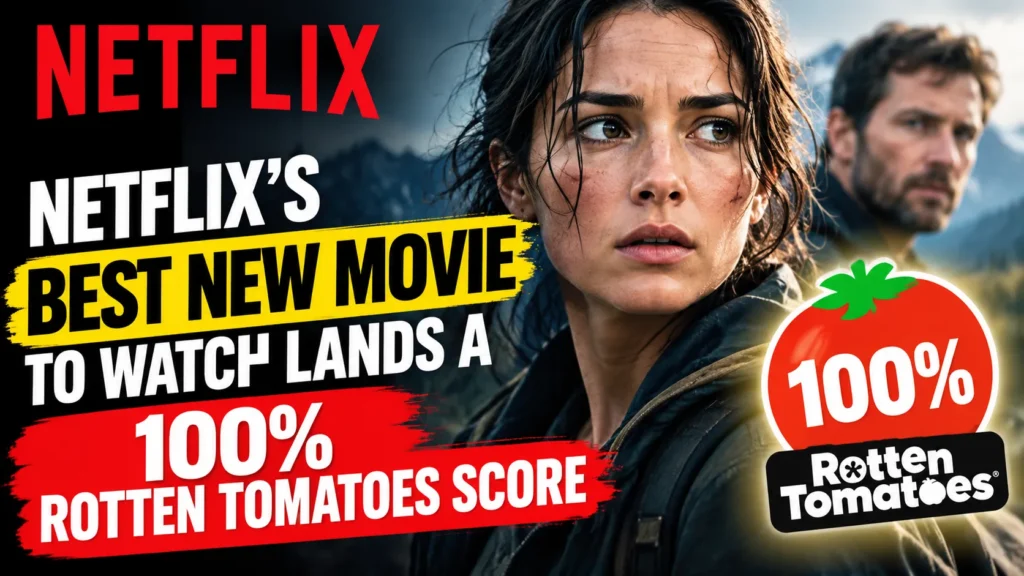 Netflix’s new movie receives a 100% Rotten Tomatoes score.